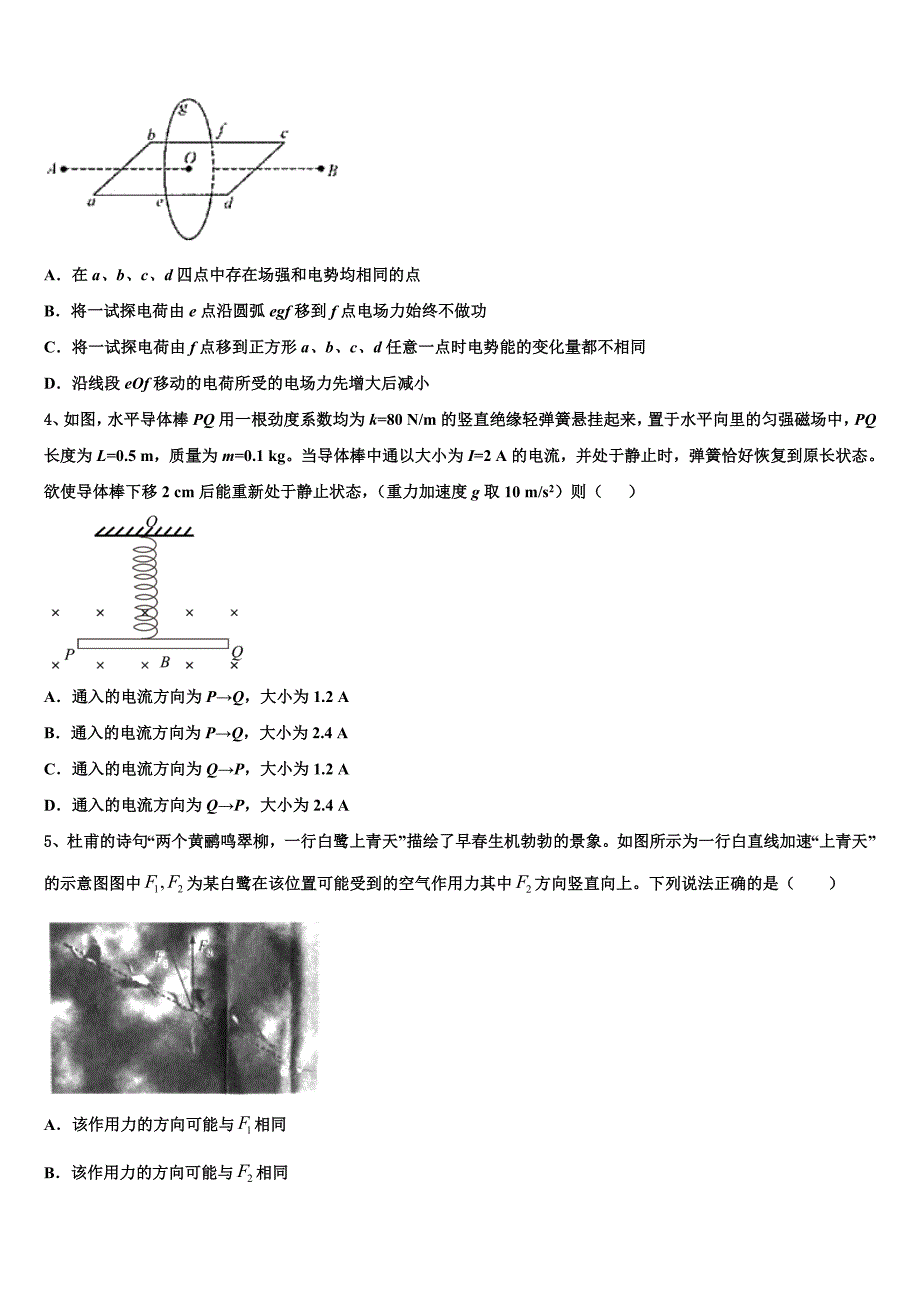 2025届中学高三下学期联合考试物理试题含解析_第2页