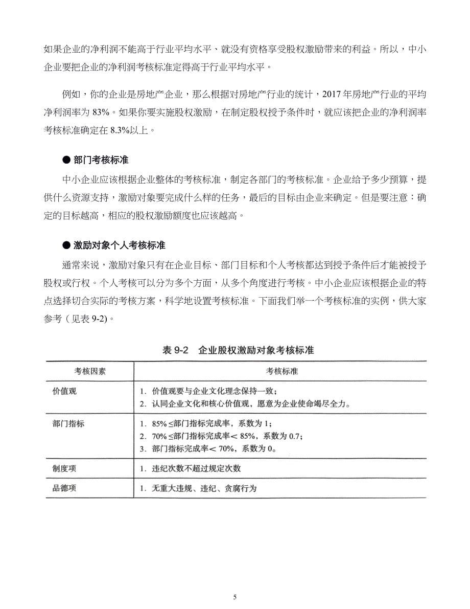 中小企业股权设计与股权激励实施全案第09章股权激励如何实施怎么管怎么做_第5页