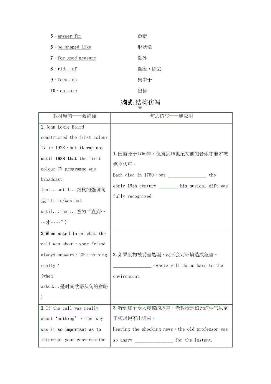 高三英语一轮复习 第1部分 基础知识解读 Unit 1 Living with technology用书 牛津译林版选修7-牛津版高三选修7英语试题_第3页