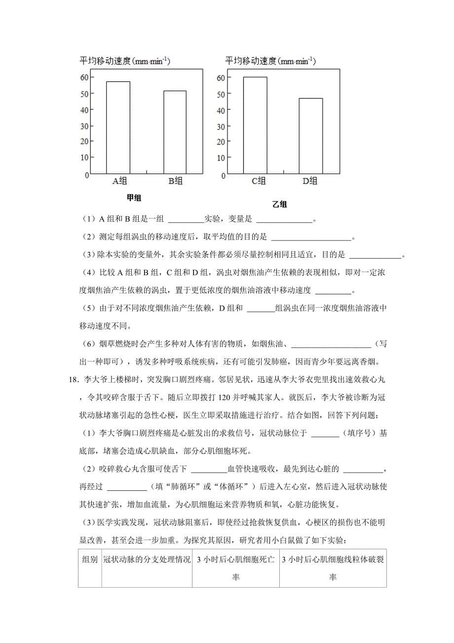 人教版生物会考一轮复习之健康地生活_第5页