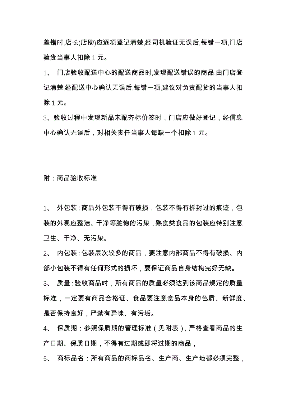 便利连锁店营运门店验收作业标准_第3页