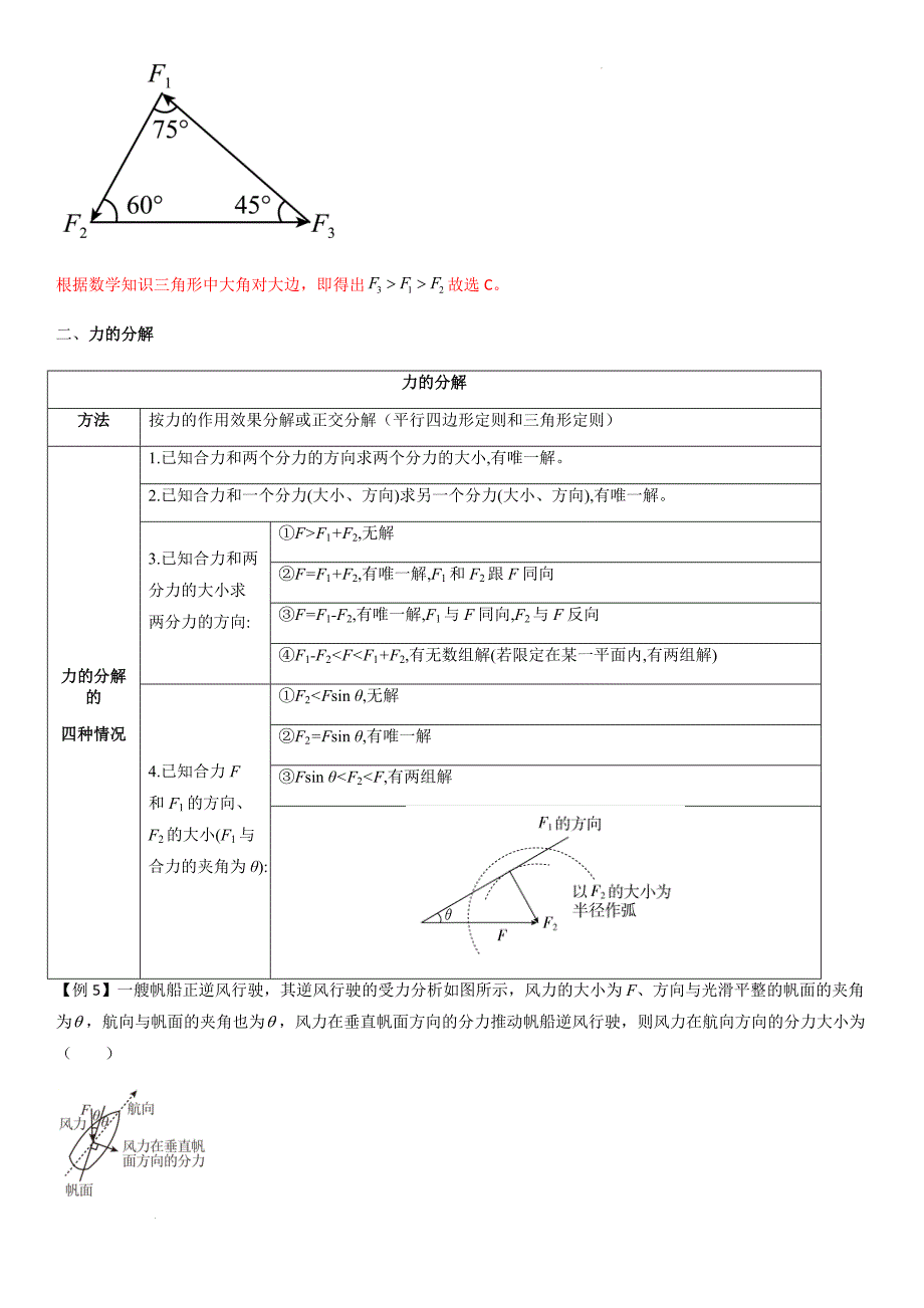 专题09 力的合成与分解（教师版）新高一物理多维度导学与分层专练_第4页