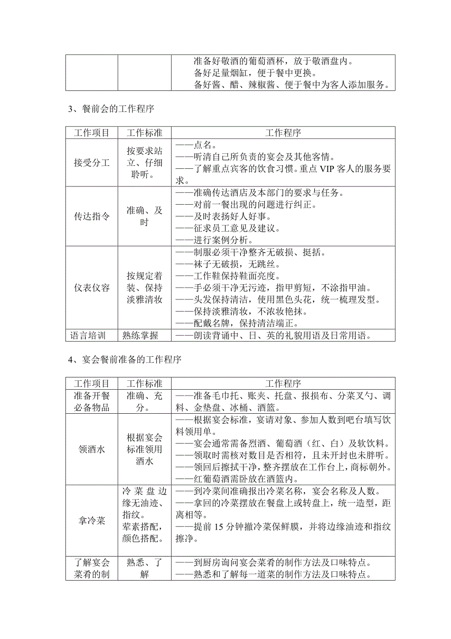 某某大酒店餐饮部宴会服务的工作程序_第3页