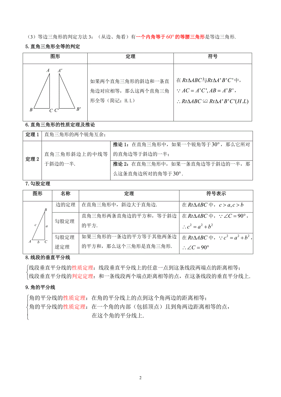 【暑假自学课】2024年新九年级数学暑假提升精品（北师大版）专题04 三角形的证明（解析版讲义）_第2页