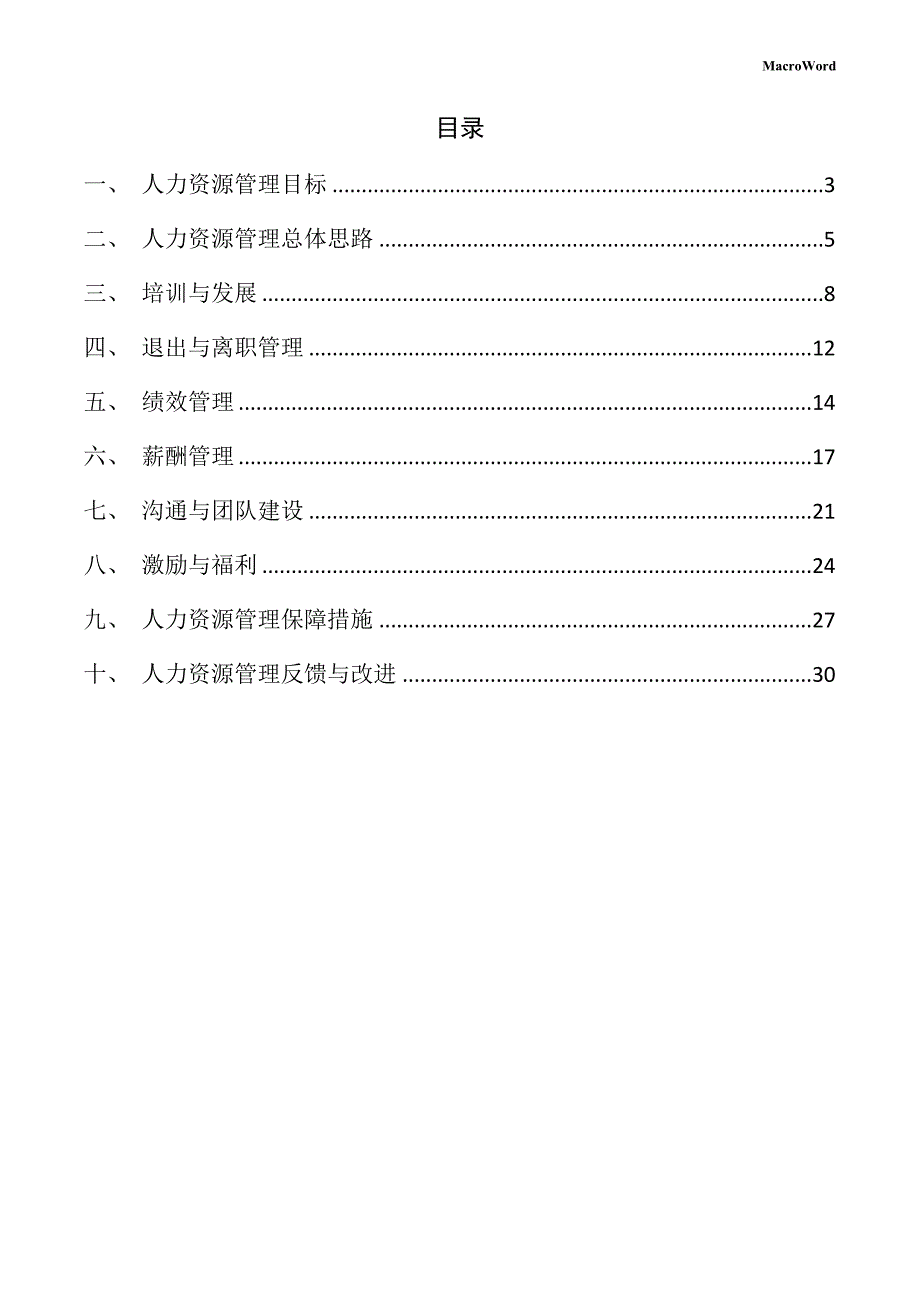 日用包装项目人力资源管理方案_第2页