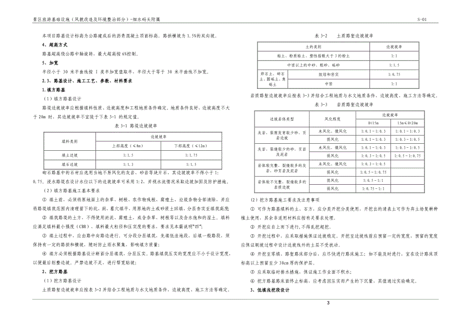 景区旅游基础设施（风貌改造及环境整治部分）-细水码头附属设计说明书_第3页