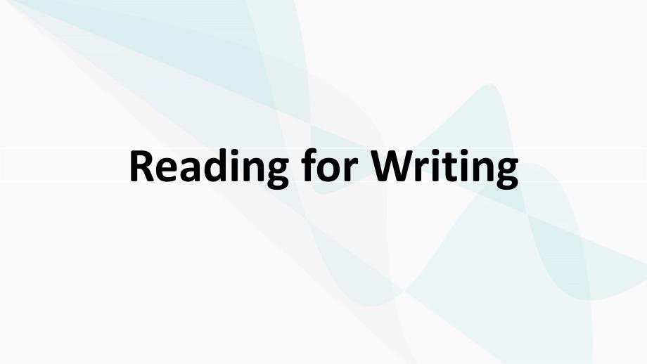 【课件】Unit+3Reading+for+Writing人教版（2019）必修第一册_第1页