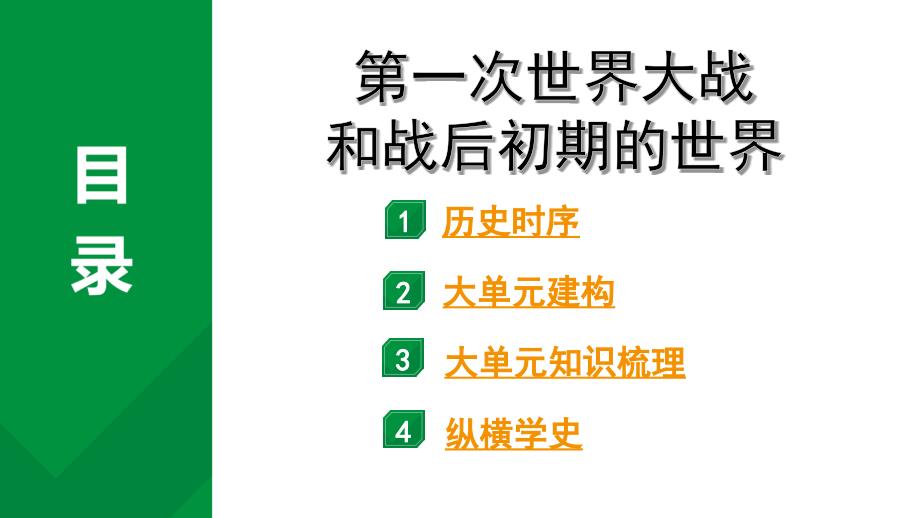 2024四川中考历史知识点研究复习专题 第一次世界大战和战后初期的世界 课件_第4页