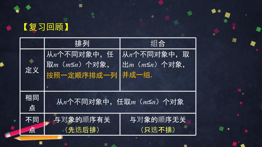 【人教B版高中数学选择性必修第二册】组合与组合数（2）-课件_第2页