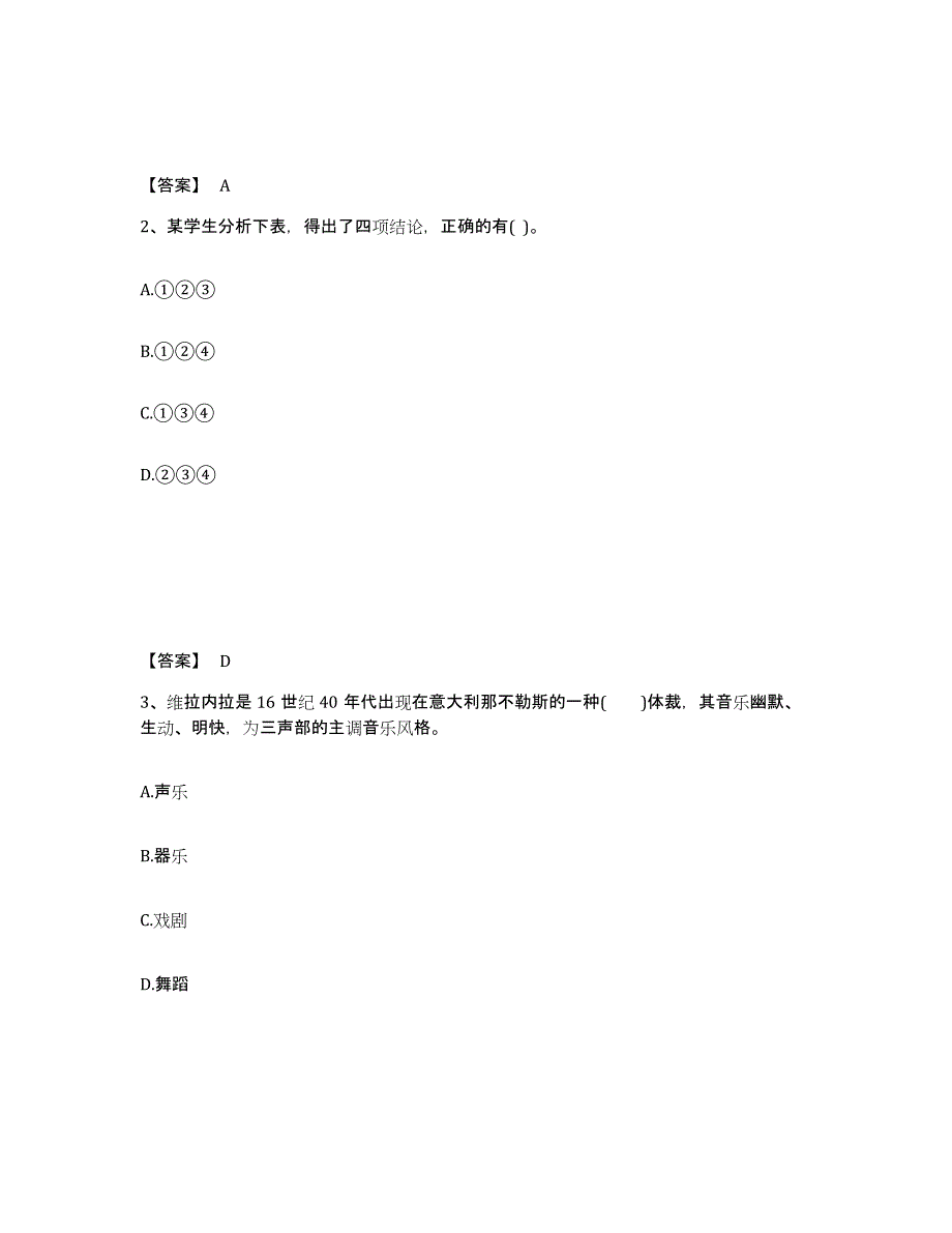 备考2025陕西省汉中市佛坪县中学教师公开招聘自我检测试卷B卷附答案_第2页