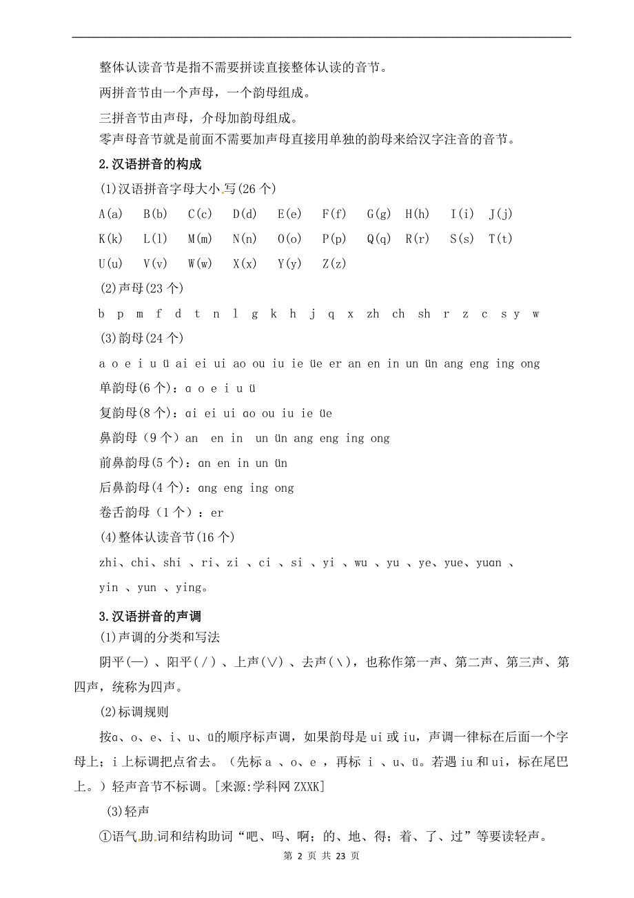 小学一升二年级语文暑假衔接知识点《字音辨析》专项练习题-附答案_第2页