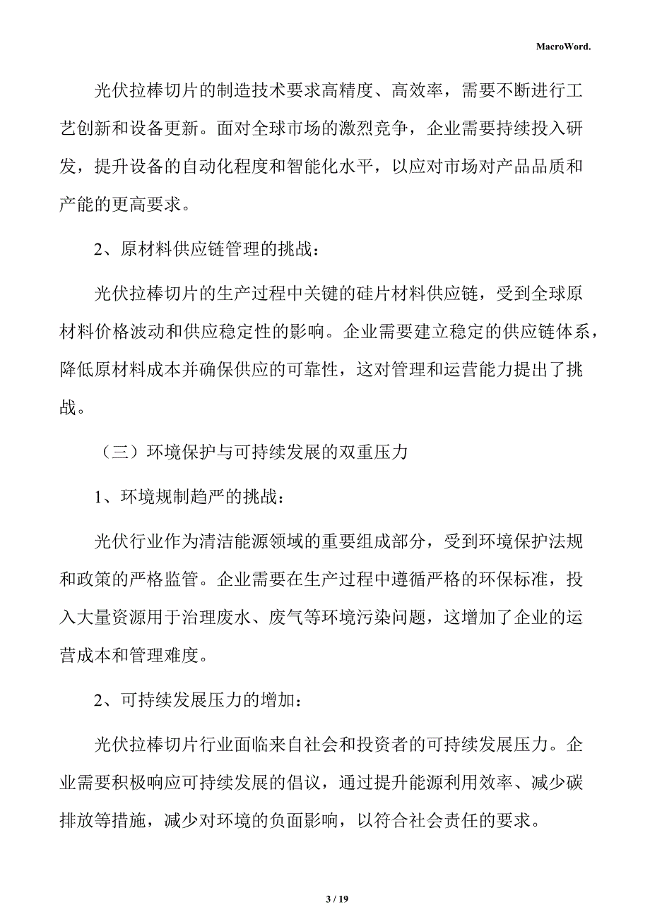 光伏拉棒切片生产线项目商业投资计划书_第3页