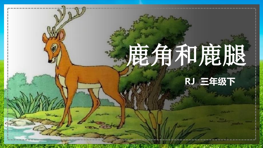 小学语文人教版三年级上册《鹿角和鹿腿》教育教学课件_第1页