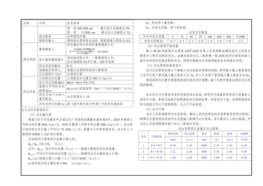 大坪街道（上肖家湾路）雨污分流改造工程-排水施工图设计说明_第4页