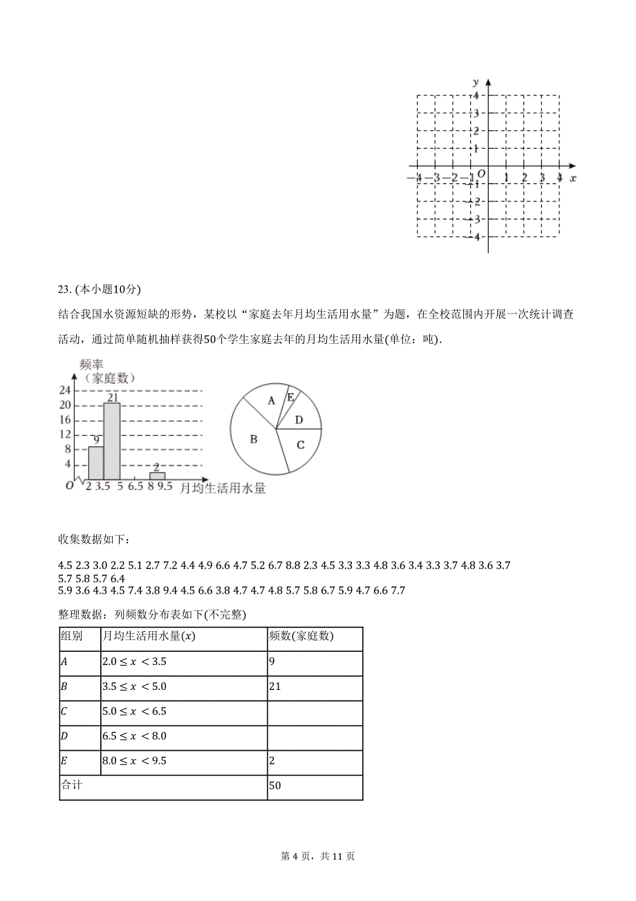 2023-2024学年福建省福州市福清市七年级（下）期末数学试卷（含答案）_第4页