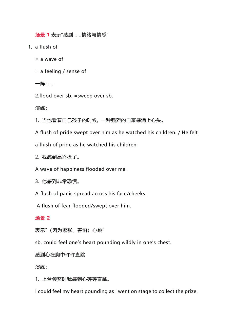 高中英语读后续写21个场景描述万能句式_第1页