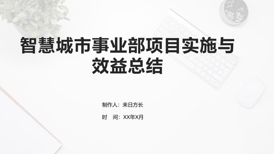 智慧城市事业部项目实施与效益总结_第1页