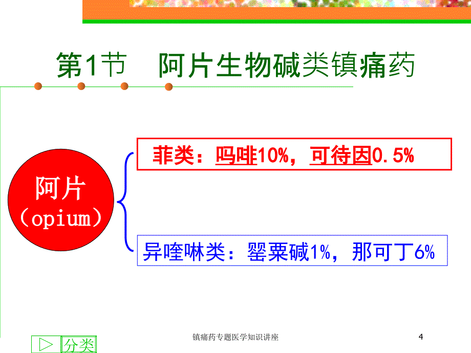 医学医疗-镇痛药专题医学知识讲座培训课件_第4页