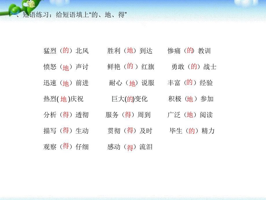 部编版【小升初】语文总复习课件 - 复习题(含答案)_第3页