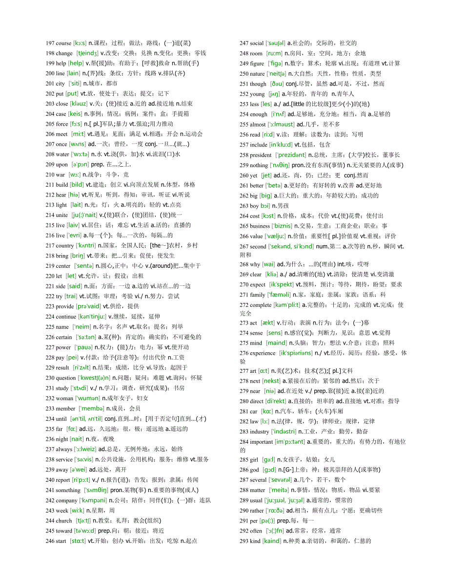 人教版小升初复习：最常用1000英语单词(全部标有注释)_第3页