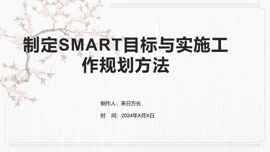 制定SMART目标与实施工作规划方法_第1页