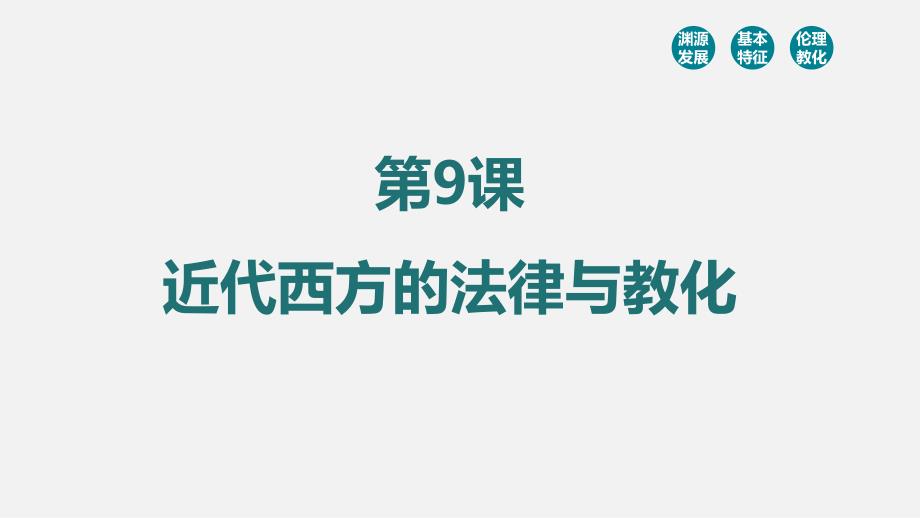 （备好课）《近代西方的法律与教化》精品课件_第1页