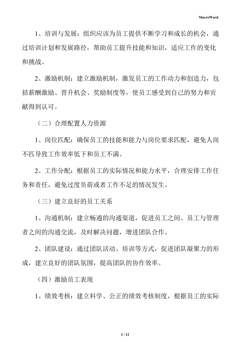 起重机项目人力资源分析报告（范文模板）_第3页