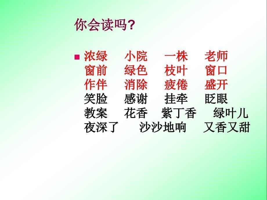 6一株紫丁香1【苏教版二年级上册语文】_第5页