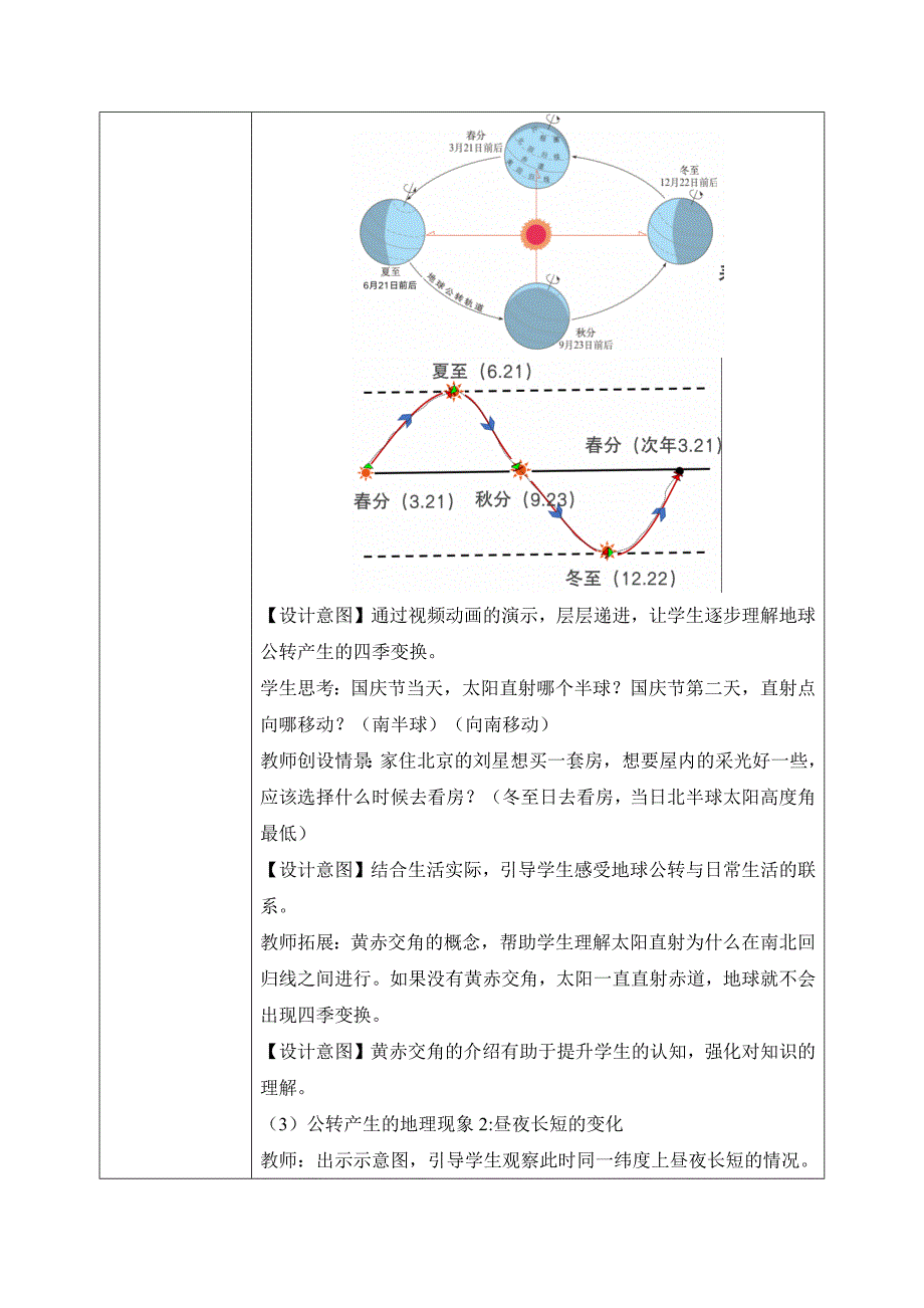 人教版（2024）七年级地理上册1.3.1《地球的运动》优质教案（第1课时—地球的公转）_第4页