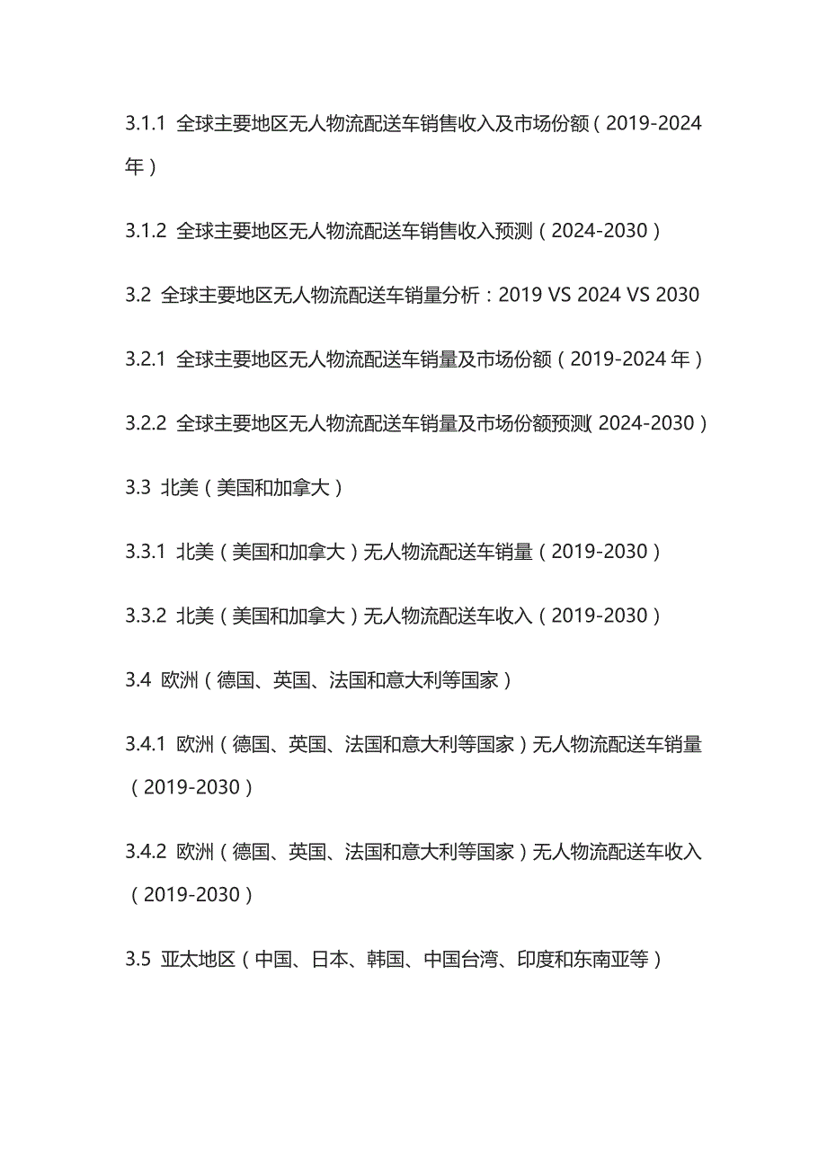 无人物流配送车行业需求预测及投资盈利分析报告模板_第4页