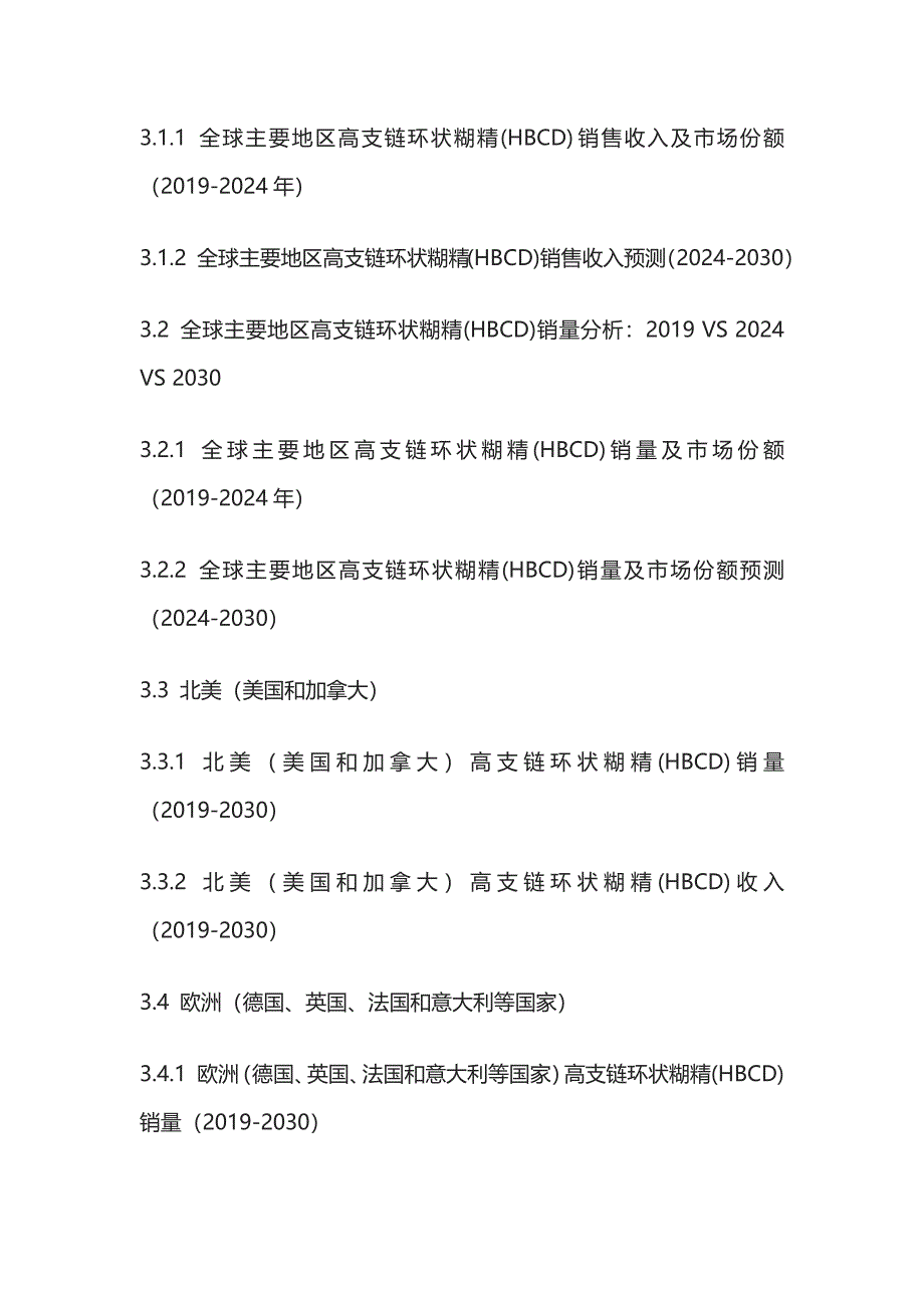 高支链环状糊精(HBCD)市场深度评估及投资决策建议报告模板_第4页