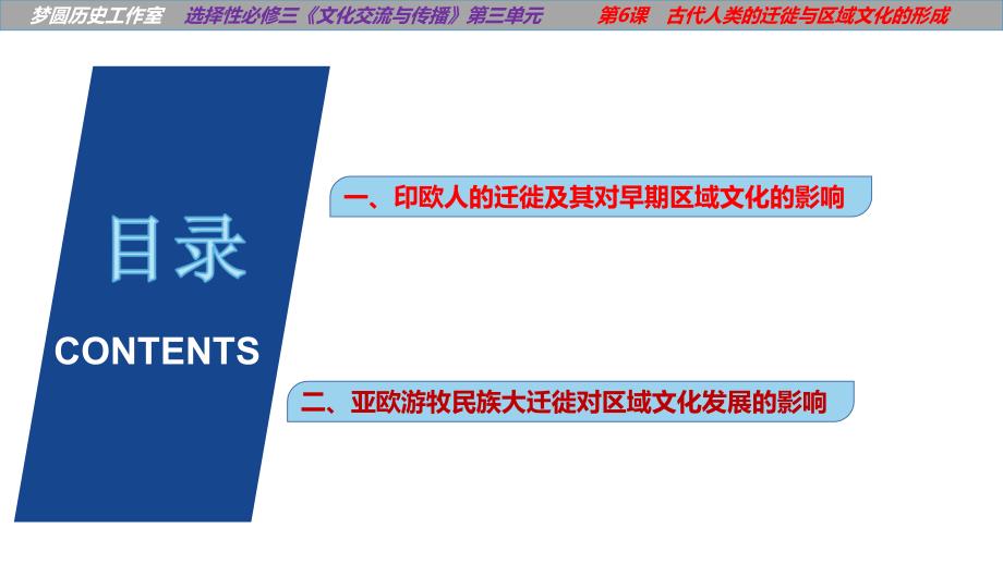 第6课 古代人类的迁徙和区域文化的形成 课件高中历史统编版（2019）选择性必修三_第4页
