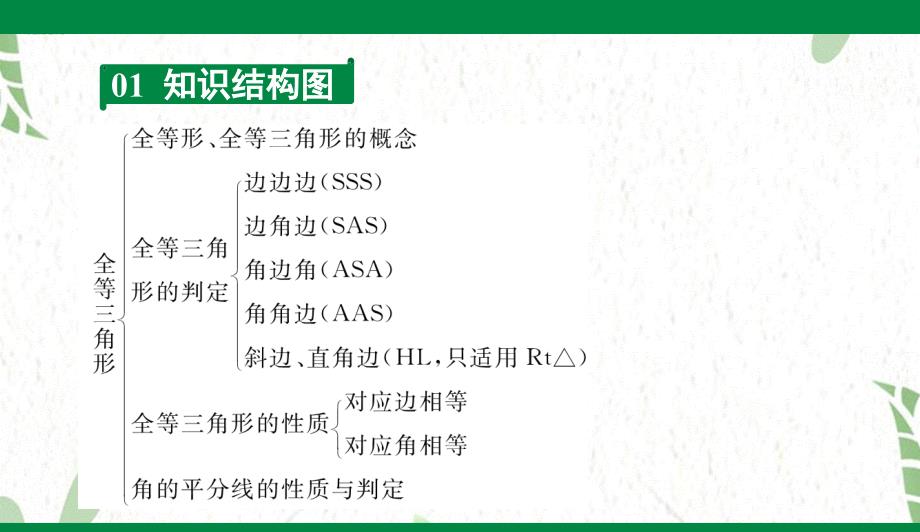 八年级数学人教版（上册）期末复习(二) 全等三角形_第2页