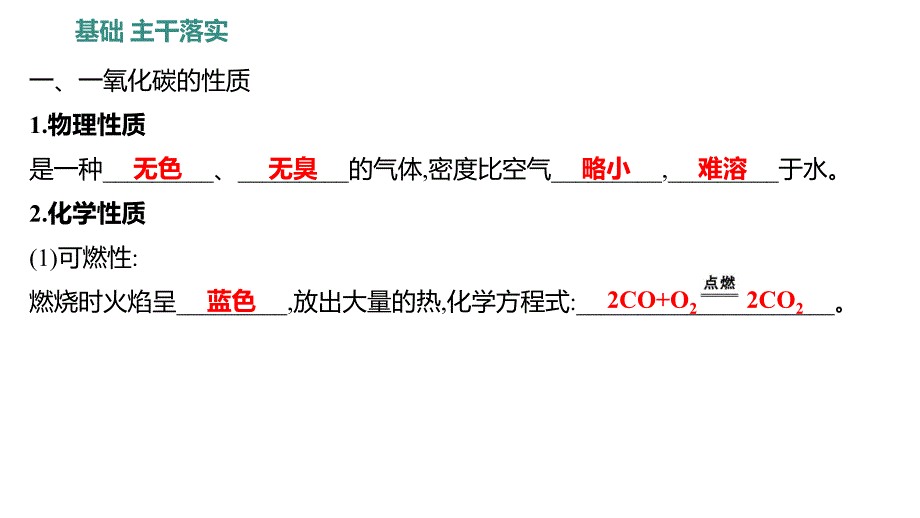 碳的氧化物第2课时一氧化碳 2024-2025学年九年级化学人教版(2024)上册_第2页