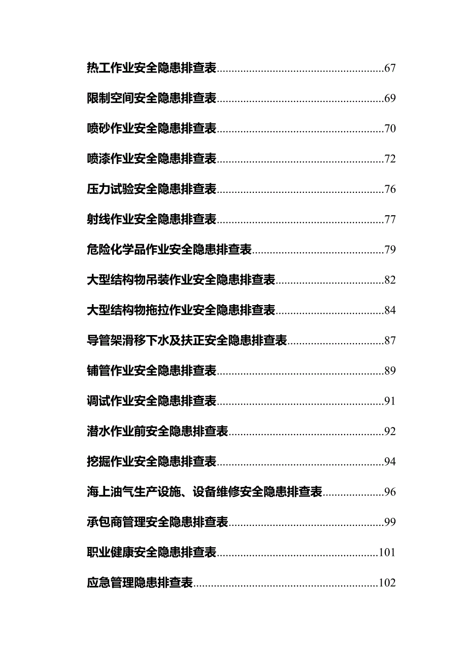 安全生产事故隐患排查表手册（55大类）_第4页