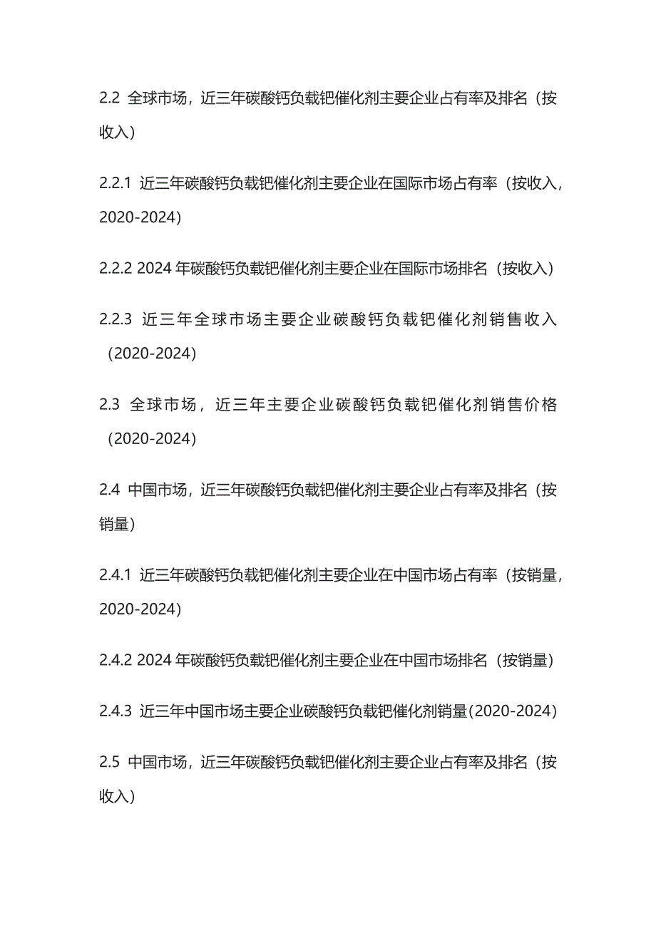 碳酸钙负载钯催化剂市场发展态势及投资前景评估报告模板_第3页