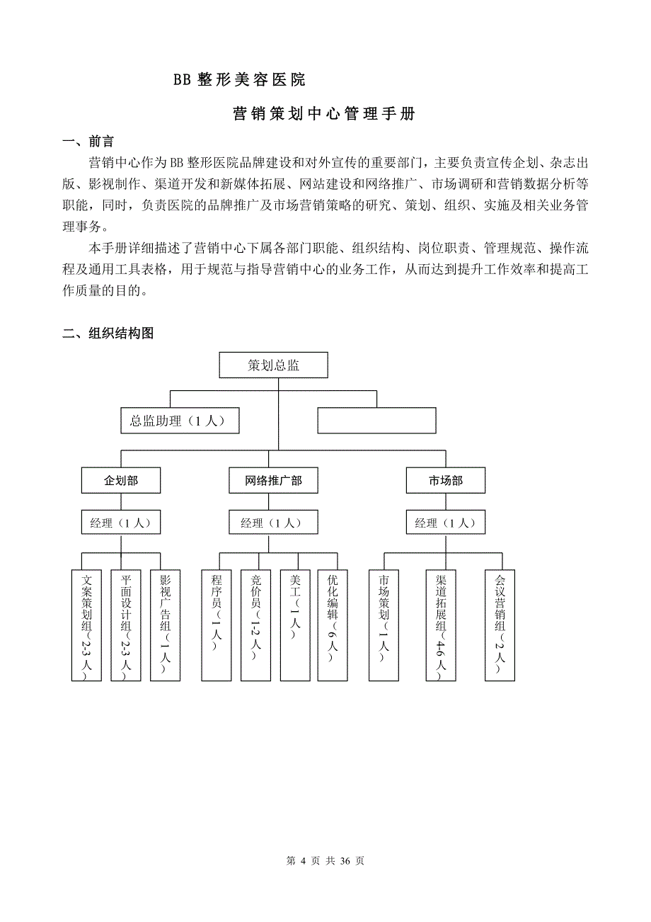 医美整形医院营销管理手册_第4页