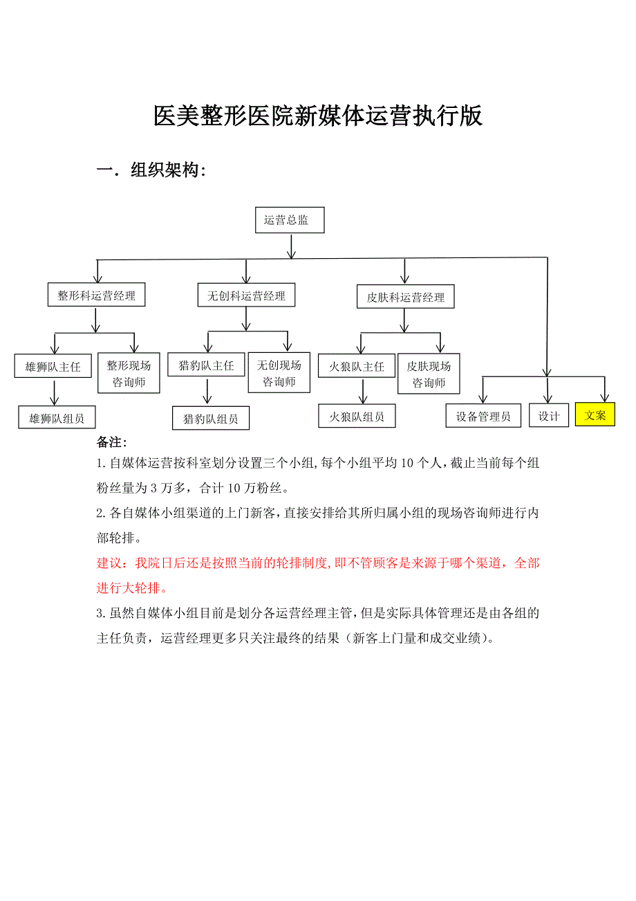 医美整形医院新媒体运营执行版_第1页