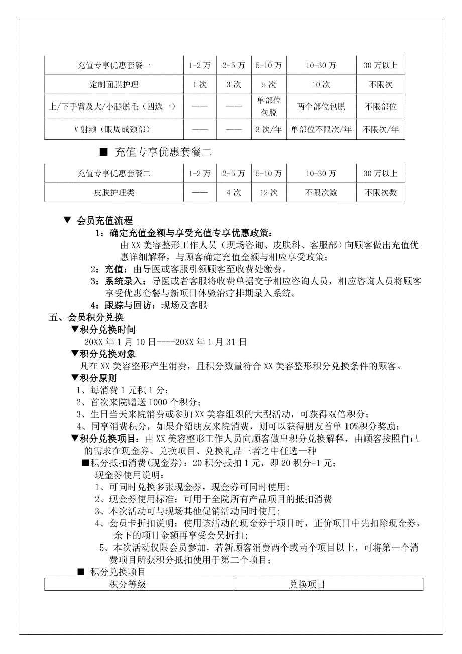 医美整形医院会员卡规章方案_第3页