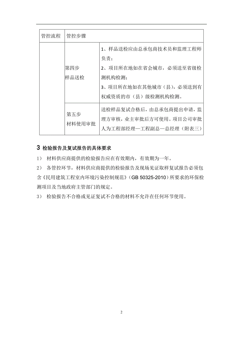 万达质量安全管控标准附件五-6：室内装修材料环保性能管控操作标准_第2页