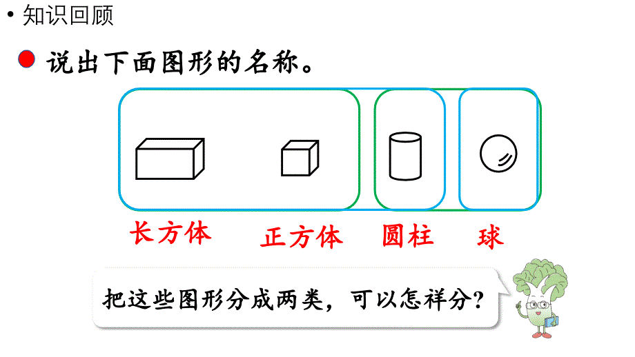 小学数学新苏教版一年级上册第六单元期末复习第3课时《图形的认识》教学课件（2024秋）_第2页