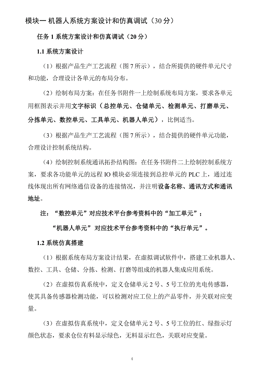 十六届山东省职业院校技能大赛机器人系统集成应用技术赛题A-学生赛_第4页