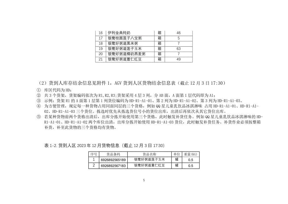 山东省职业院校技能大赛中职组“现代物流综合作业”赛项第二阶段第一部分作业任务优化竞赛试题（模块编号：MA）_第5页