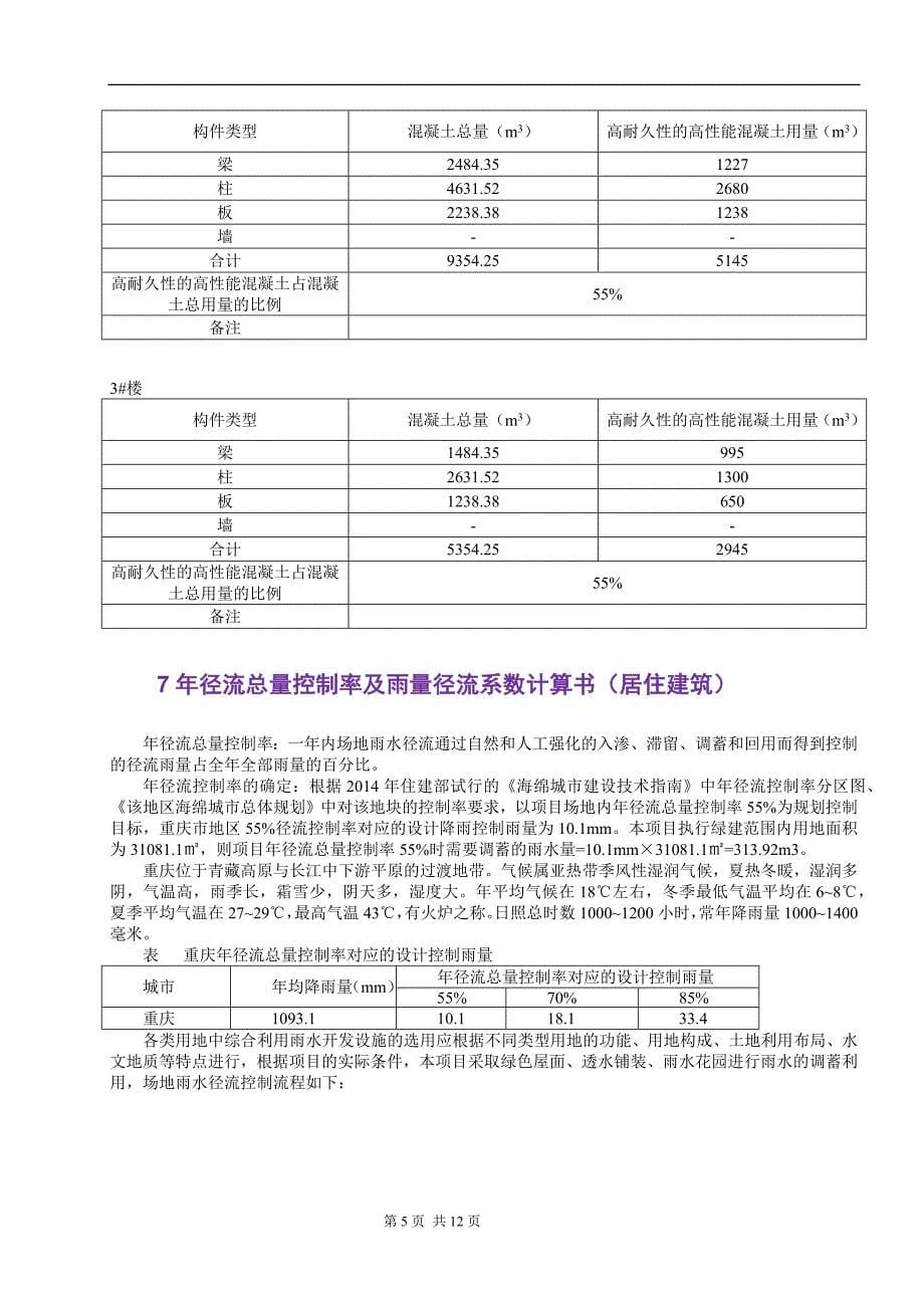 长溪里小区--居住建筑节能（绿色建筑）分析报告与计算书_第5页