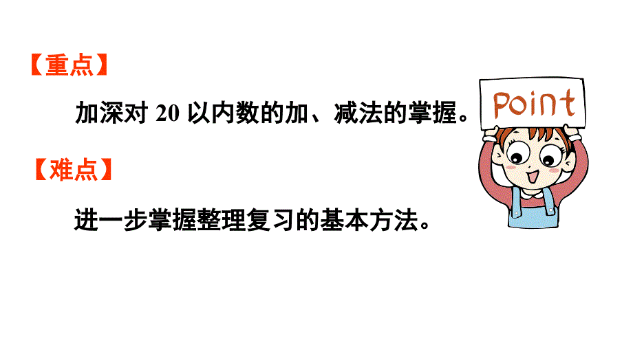 小学数学新人教版一年级上册第六单元复习与关联第2课时《20以内数的加、减法》教学课件（2024秋）_第3页