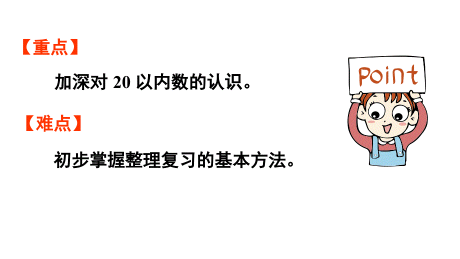 小学数学新人教版一年级上册第六单元复习与关联第1课时《20以内数的认识》教学课件（2024秋）_第3页