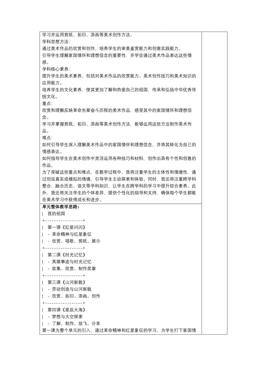 人教版（2024）一年级美术上册第四单元4.1《红星闪闪》教学设计_第2页