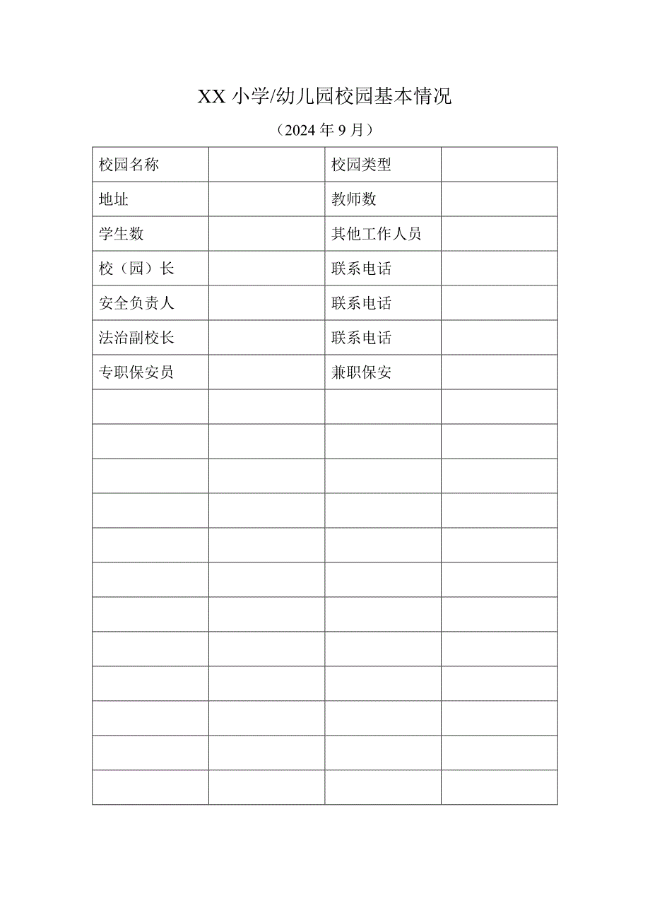 校园基本情况表_第1页