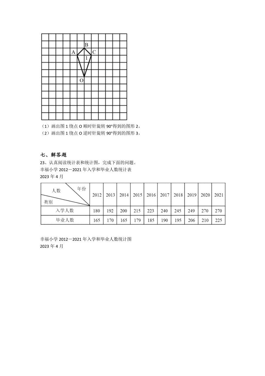 湖北省黄冈市五年级数学期末提升黑金考题(详细参考解析）详细答案和解析_第5页