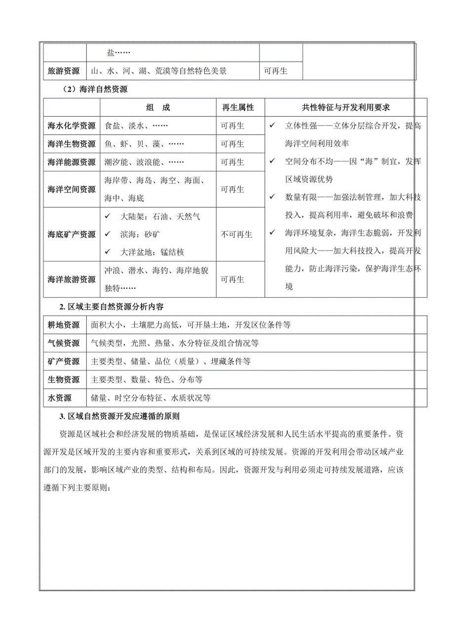 区域资源开发与资源安全-2024年高考地理复习（上海新高考专用解析版）_第2页